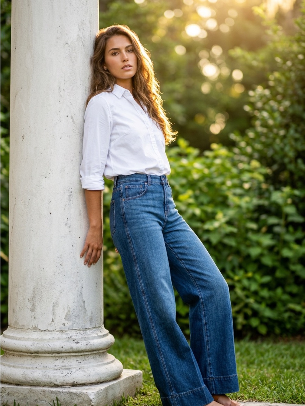 Madewell Wide Leg Jeans High Rise Fair Trade Certified Premium Denim Size 26